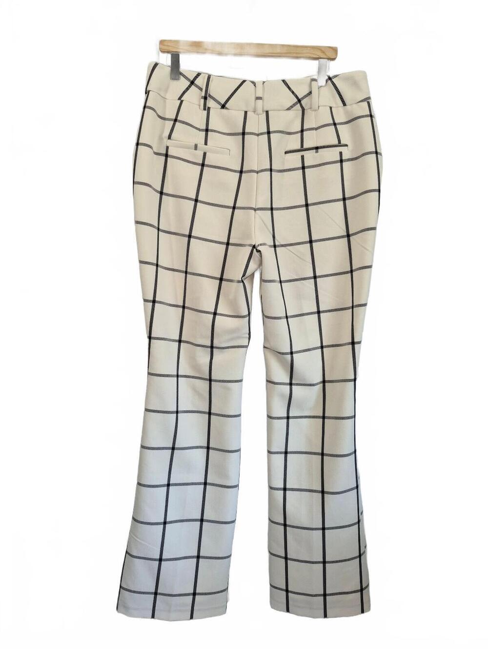 7th Avenue Design Studio New York & Company Plaid Dress Pants Size 14 - Picture 3 of 5